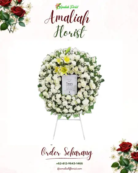 Krans Bunga Duka Sengkerang