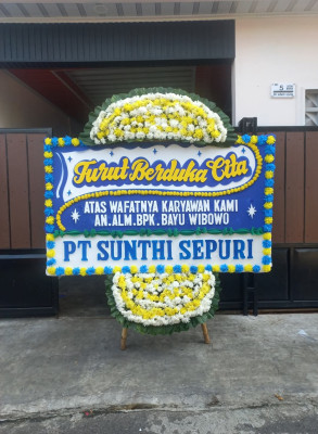 Papan Bunga Duka di Sengkerang